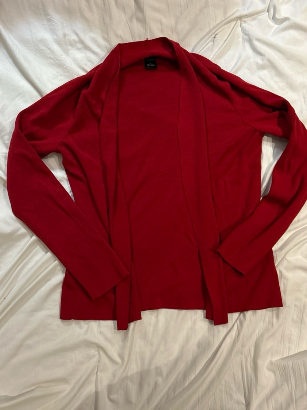 Madison Studio Red Open-Front Women’s Cardigan